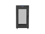 SZAFA INSTALACYJNA RACK STOJĄCA 19" 22U 600X600 CZARNA DRZWI PERFOROWANE LCD LANBERG (FLAT PACK) V2