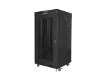 SZAFA INSTALACYJNA RACK STOJĄCA 19" 22U 600X600 CZARNA DRZWI PERFOROWANE LCD LANBERG (FLAT PACK) V2