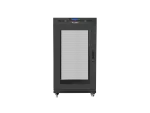 SZAFA INSTALACYJNA RACK STOJĄCA 19" 22U 600X600 CZARNA DRZWI PERFOROWANE LCD LANBERG (FLAT PACK) V2