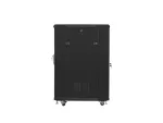 SZAFA INSTALACYJNA RACK STOJĄCA 19" 22U 600X800 CZARNA DRZWI PERFOROWANE LANBERG (FLAT PACK)