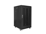 SZAFA INSTALACYJNA RACK STOJĄCA 19" 22U 600X800 CZARNA DRZWI PERFOROWANE LANBERG (FLAT PACK)