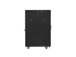 SZAFA INSTALACYJNA RACK STOJĄCA 19" 22U 600X800 CZARNA DRZWI SZKLANE LCD LANBERG (FLAT PACK) V2