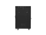 SZAFA INSTALACYJNA RACK STOJĄCA 19" 22U 600X800 CZARNA DRZWI SZKLANE LCD LANBERG (FLAT PACK) V2
