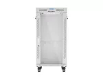 SZAFA INSTALACYJNA RACK STOJĄCA 19" 22U 600X800 SZARA DRZWI SZKLANE LCD LANBERG (FLAT PACK) V2