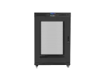 SZAFA INSTALACYJNA RACK STOJĄCA 19" 22U 800X1000 CZARNA DRZWI PERFOROWANE LCD LANBERG (FLAT PACK) V2