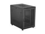 SZAFA INSTALACYJNA RACK STOJĄCA 19" 22U 800X1200 CZARNA DRZWI PERFOROWANE LANBERG (FLAT PACK)
