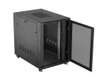 SZAFA INSTALACYJNA RACK STOJĄCA 19" 22U 800X1200 CZARNA DRZWI PERFOROWANE LANBERG (FLAT PACK)