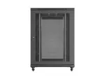SZAFA INSTALACYJNA RACK STOJĄCA 19" 22U 800X1200 CZARNA DRZWI PERFOROWANE LANBERG (FLAT PACK)