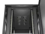 SZAFA INSTALACYJNA RACK STOJĄCA 19" 22U 800X1200 CZARNA DRZWI PERFOROWANE LANBERG (FLAT PACK)