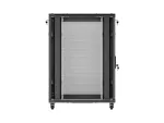 SZAFA INSTALACYJNA RACK STOJĄCA 19" 22U 800X1200 CZARNA DRZWI PERFOROWANE LANBERG (FLAT PACK)