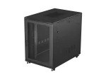 SZAFA INSTALACYJNA RACK STOJĄCA 19" 22U 800X1200 CZARNA DRZWI PERFOROWANE LANBERG (FLAT PACK)