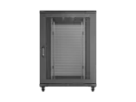 SZAFA INSTALACYJNA RACK STOJĄCA 19" 22U 800X1200 CZARNA DRZWI PERFOROWANE LANBERG (FLAT PACK)