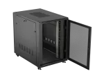 SZAFA INSTALACYJNA RACK STOJĄCA 19" 22U 800X1200 CZARNA DRZWI PERFOROWANE LANBERG (FLAT PACK)
