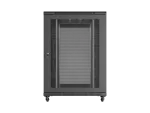 SZAFA INSTALACYJNA RACK STOJĄCA 19" 22U 800X1200 CZARNA DRZWI PERFOROWANE LANBERG (FLAT PACK)