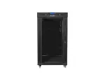 SZAFA INSTALACYJNA RACK STOJĄCA 19" 22U 800X800 CZARNA DRZWI SZKLANE LCD LANBERG (FLAT PACK) V2