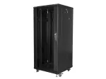SZAFA INSTALACYJNA RACK STOJĄCA 19" 27U 600X600 CZARNA LANBERG (FLAT PACK)