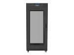 SZAFA INSTALACYJNA RACK STOJĄCA 19" 27U 600X800 CZARNA DRZWI PERFOROWANE LCD LANBERG (FLAT PACK) V2