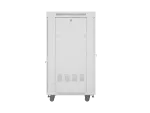 SZAFA INSTALACYJNA RACK STOJĄCA 19" 27U 600X800 SZARA DRZWI PERFOROWANE LCD LANBERG (FLAT PACK)