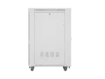 SZAFA INSTALACYJNA RACK STOJĄCA 19" 27U 800X1000 SZARA DRZWI PERFOROWANE LCD LANBERG (FLAT PACK)