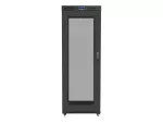 SZAFA INSTALACYJNA RACK STOJĄCA 19" 27U 800X1200 CZARNA DRZWI PERFOROWANE LCD LANBERG (FLAT PACK)