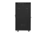 SZAFA INSTALACYJNA RACK STOJĄCA 19" 27U 800X1200 CZARNA DRZWI SZKLANE LCD LANBERG (FLAT PACK)