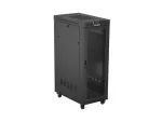 SZAFA INSTALACYJNA RACK STOJĄCA 19" 32U 600X1000 CZARNA DRZWI PERFOROWANE LCD LANBERG (FLAT PACK)