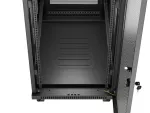 SZAFA INSTALACYJNA RACK STOJĄCA 19" 32U 600X1000 CZARNA DRZWI PERFOROWANE LCD LANBERG (FLAT PACK)