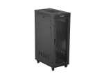 SZAFA INSTALACYJNA RACK STOJĄCA 19" 32U 600X1000 CZARNA DRZWI PERFOROWANE LCD LANBERG (FLAT PACK)