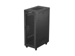 SZAFA INSTALACYJNA RACK STOJĄCA 19" 32U 600X1000 CZARNA DRZWI PERFOROWANE LCD LANBERG (FLAT PACK)