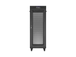 SZAFA INSTALACYJNA RACK STOJĄCA 19" 32U 600X1000 CZARNA DRZWI PERFOROWANE LCD LANBERG (FLAT PACK)