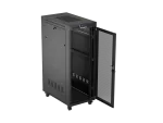 SZAFA INSTALACYJNA RACK STOJĄCA 19" 32U 600X1000 CZARNA DRZWI PERFOROWANE LCD LANBERG (FLAT PACK)