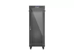 SZAFA INSTALACYJNA RACK STOJĄCA 19" 32U 600X1000 CZARNA DRZWI PRZESZKLONE LCD LANBERG (FLAT PACK)
