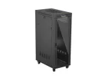 SZAFA INSTALACYJNA RACK STOJĄCA 19" 32U 600X1000 CZARNA DRZWI PRZESZKLONE LCD LANBERG (FLAT PACK)