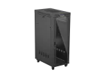 SZAFA INSTALACYJNA RACK STOJĄCA 19" 32U 600X1000 CZARNA DRZWI PRZESZKLONE LCD LANBERG (FLAT PACK)