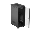 SZAFA INSTALACYJNA RACK STOJĄCA 19" 32U 600X1000 CZARNA DRZWI PRZESZKLONE LCD LANBERG (FLAT PACK)