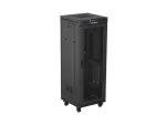 SZAFA INSTALACYJNA RACK STOJĄCA 19" 32U 600X600 CZARNA DRZWI PERFOROWANE LCD LANBERG (FLAT PACK)