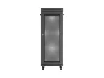 SZAFA INSTALACYJNA RACK STOJĄCA 19" 32U 600X600 CZARNA DRZWI PERFOROWANE LCD LANBERG (FLAT PACK)