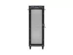 SZAFA INSTALACYJNA RACK STOJĄCA 19" 32U 600X600 CZARNA DRZWI PERFOROWANE LCD LANBERG (FLAT PACK)
