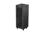 SZAFA INSTALACYJNA RACK STOJĄCA 19" 32U 600X600 CZARNA DRZWI PERFOROWANE LCD LANBERG (FLAT PACK)