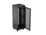 SZAFA INSTALACYJNA RACK STOJĄCA 19" 32U 600X600 CZARNA DRZWI PERFOROWANE LCD LANBERG (FLAT PACK)