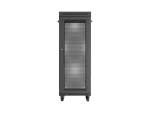 SZAFA INSTALACYJNA RACK STOJĄCA 19" 32U 600X600 CZARNA DRZWI PERFOROWANE LCD LANBERG (FLAT PACK)