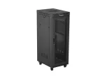 SZAFA INSTALACYJNA RACK STOJĄCA 19" 32U 600X800 CZARNA DRZWI PERFOROWANE LCD LANBERG (FLAT PACK)