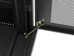 SZAFA INSTALACYJNA RACK STOJĄCA 19" 32U 600X800 CZARNA DRZWI PERFOROWANE LCD LANBERG (FLAT PACK)