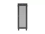 SZAFA INSTALACYJNA RACK STOJĄCA 19" 32U 600X800 CZARNA DRZWI PERFOROWANE LCD LANBERG (FLAT PACK)