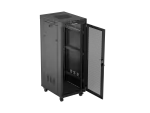 SZAFA INSTALACYJNA RACK STOJĄCA 19" 32U 600X800 CZARNA DRZWI PERFOROWANE LCD LANBERG (FLAT PACK)