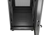 SZAFA INSTALACYJNA RACK STOJĄCA 19" 32U 600X800 CZARNA DRZWI PERFOROWANE LCD LANBERG (FLAT PACK)