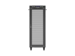 SZAFA INSTALACYJNA RACK STOJĄCA 19" 32U 600X800 CZARNA DRZWI PERFOROWANE LCD LANBERG (FLAT PACK)