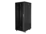 SZAFA INSTALACYJNA RACK STOJĄCA 19" 32U 600X800 CZARNA DRZWI SZKLANE LANBERG (ZŁOŻONA)