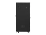 SZAFA INSTALACYJNA RACK STOJĄCA 19" 32U 600X800 CZARNA DRZWI SZKLANE LANBERG (ZŁOŻONA)