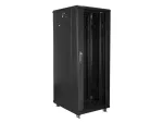 SZAFA INSTALACYJNA RACK STOJĄCA 19" 32U 600X800 CZARNA DRZWI SZKLANE LANBERG (ZŁOŻONA)